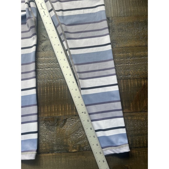 Zyia Active Purple Horizon Light n Tight Leggings Striped Size 4 - Picture 4 of 7